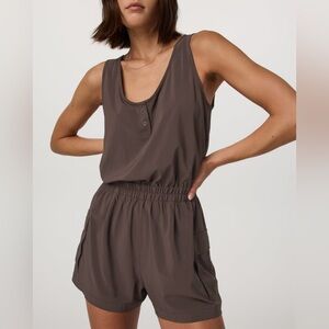 Vuori Villa Utility Romper Java